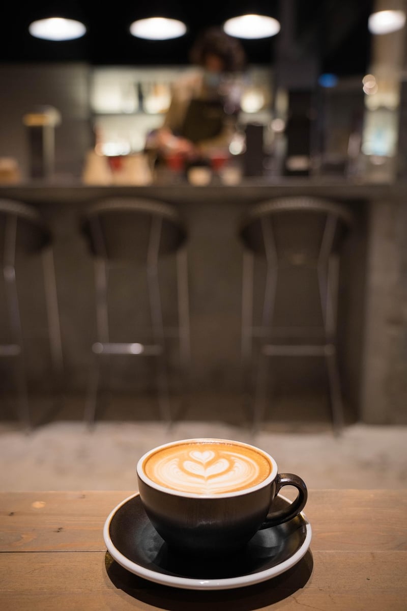 Coffee at a cafe